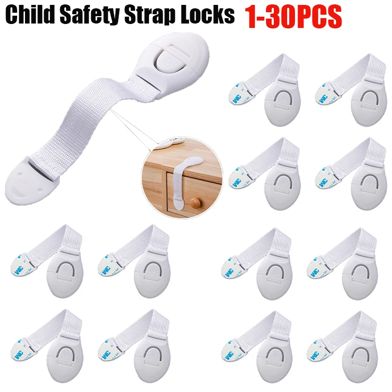 

30PCS Child Safety Cabinet Lock Baby Proof Security Protector Drawer Door Cabinet Lock Plastic Protection Kids Safety Door Lock