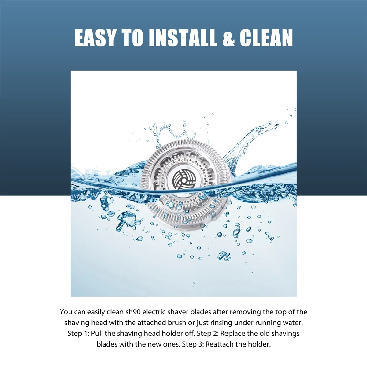 SH90 Replacement Heads for Philips Norelco Shaver 9000 Series, S8950,SW9700,SW6700,9000 Shaver Replacement Blades