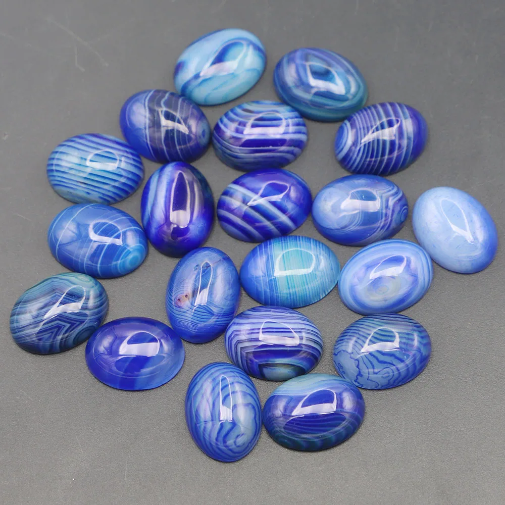

Новинка, бусины-кабошоны в форме фонаря, 15 х2, 0 мм, Агат в синюю полоску для ювелирных изделий, аксессуары для одежды, оптовая продажа, 40 шт.