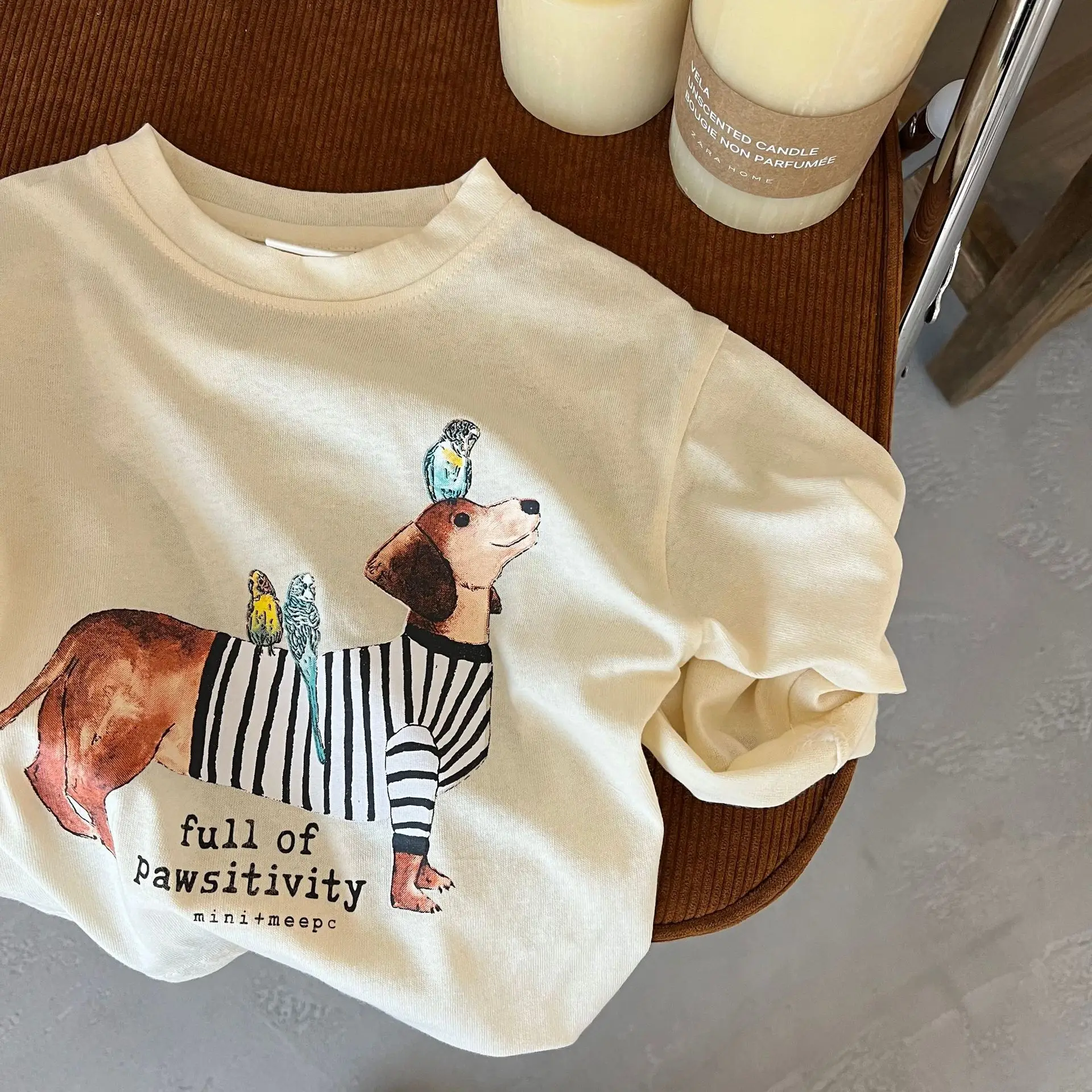 Children Long Sleeve T Shirt Cute Cartoon Animal Print Baby Casual Pullover Boys Long Sleeve Tops Soft Cotton Girls Sweatshirt