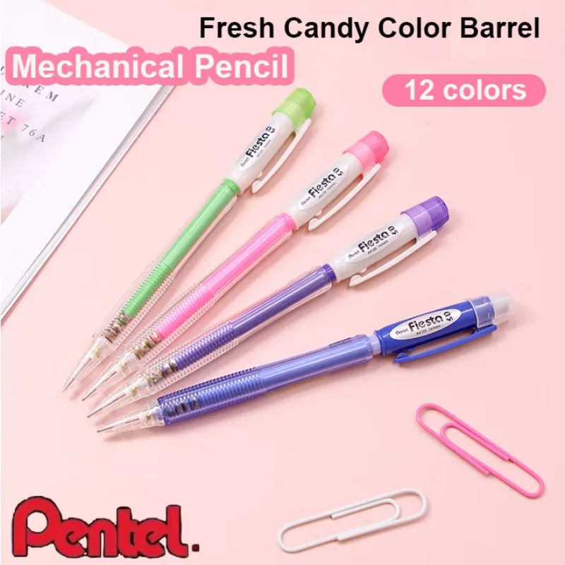 

Pentel AX105 Автоматические механические карандаши с прозрачным корпусом и волнистой рукояткой, карандаш для рисования/пись/рисования, японские канцелярские принадлежности
