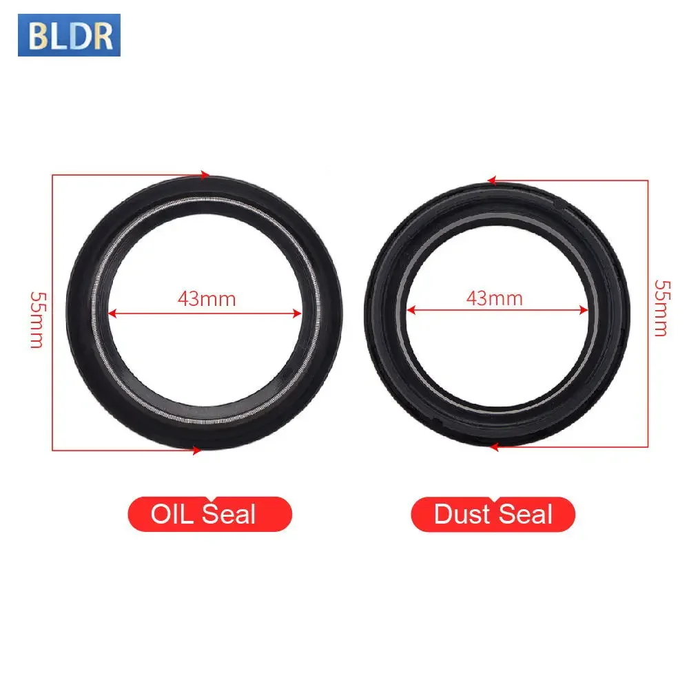 43x55x11 43*55 Front Fork Suspension Damper Oil Seal 43 55 Dust Cover For Ducati MONSTER S4 RS TESTASTRETTA 998 2006 2007 996R