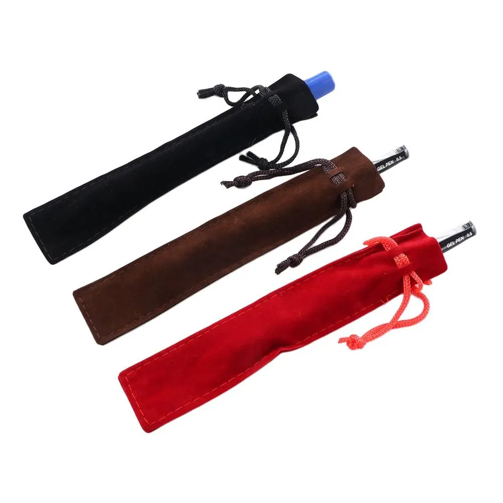 อุปกรณ์สีดํา ปากกา ผู้ถือ ปากกาหมึกซึม กระเป๋าสตางค์ กระเป๋าใส่ปากกา กระเป๋าดินสอ กระเป๋าดินสอเดี่ยว กระเป๋าใส่ปากกากํามะหยี่