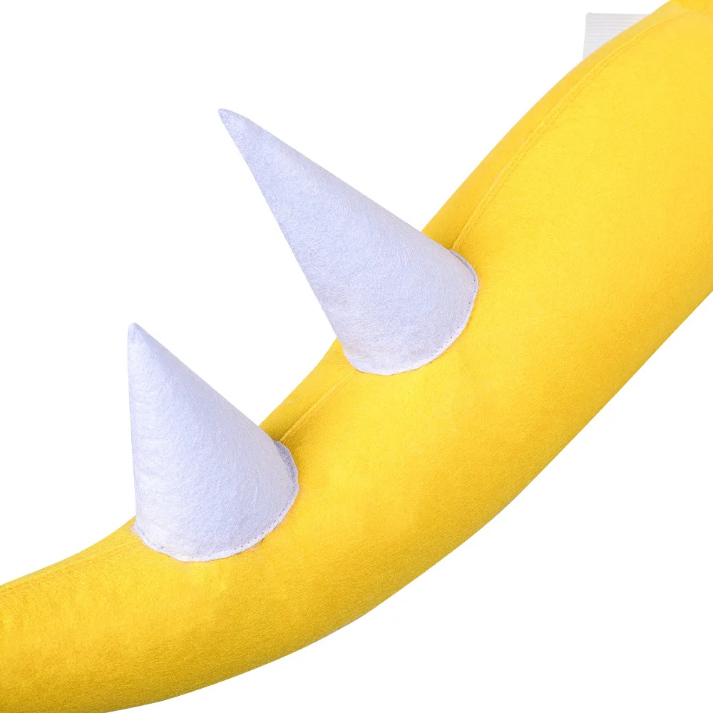 Bowser Jr Cosplay Yellow Tail Props Movie Bros Costume Accessories for Unisex Adult Men Women Junior Outfit Halloween Carnival view 5