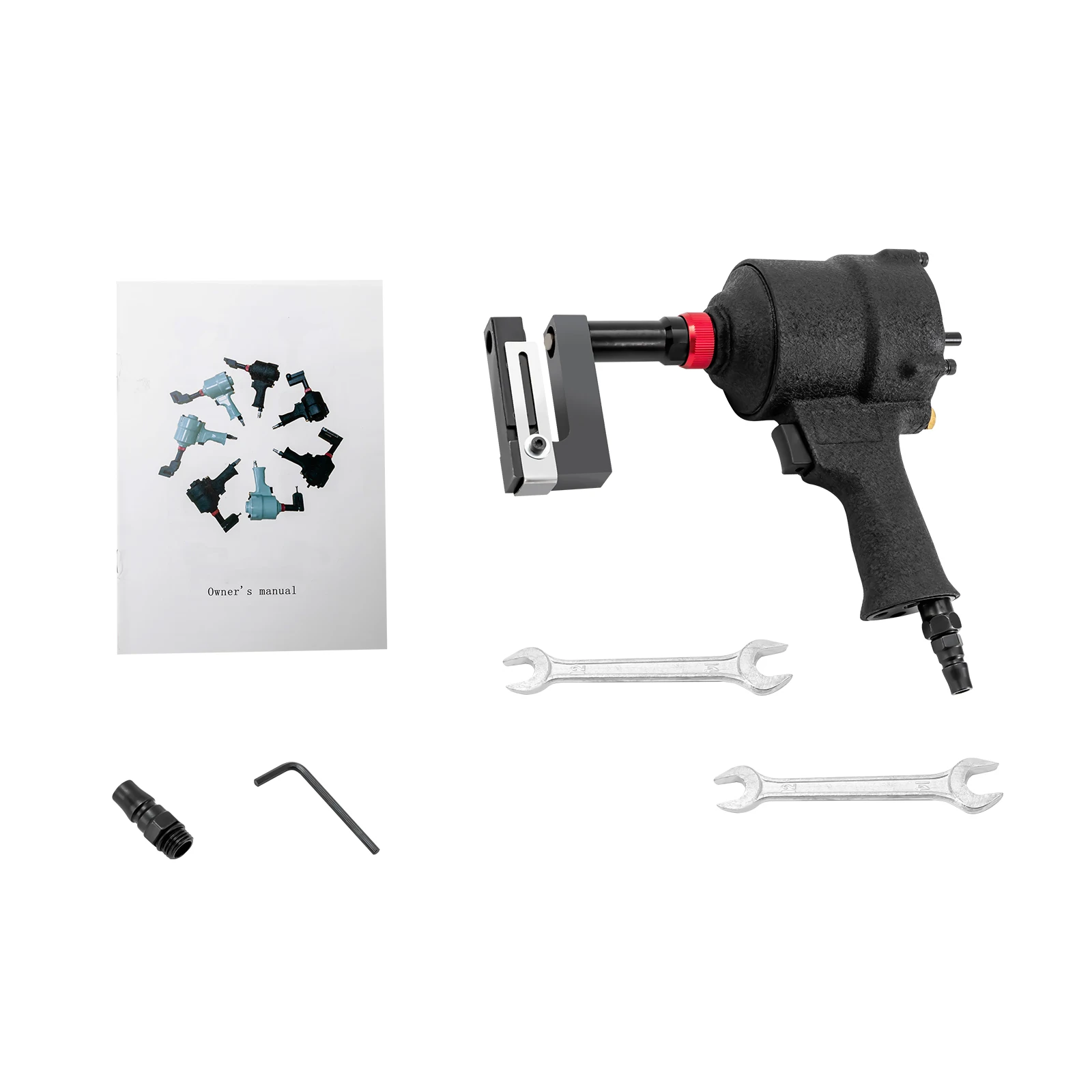 8 มม./0.31 นิ้วเครื่องเจาะรูแบบใช้ลมด้วยตนเองเครื่องมือเจาะรูโลหะอากาศโลหะแผ่นอุตสาหกรรม