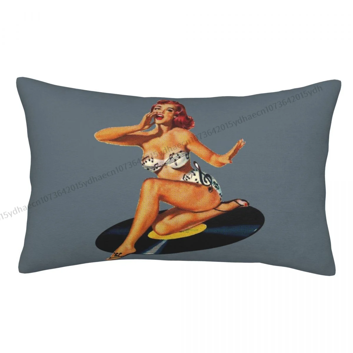 Rockabilly Goddess Pin Up Girl Cojines Pillowcase Cushion Home Sofa Chair Print Decorative Coussin Pillow Covers