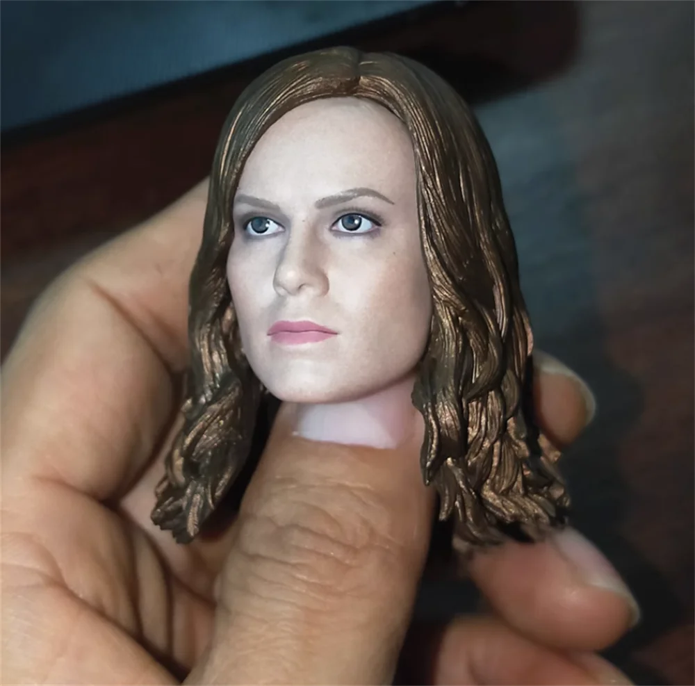 1/6 Żeńska Głowa z Długimi Włosami, Model do Rzeźbienia, Pasuje do Figurki Akcji 12-calowej, Kolekcjonerski