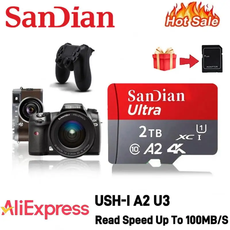 Micro TF SD Card High Speed SD Memory Card 128GB 256GB 32GB 64GB SD Card U3 A2 TF Flash Card for Xiaomi Phone Camera table PC