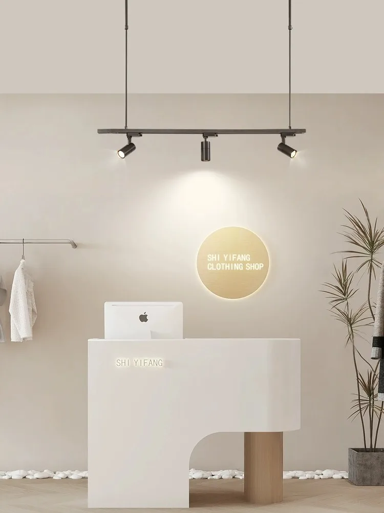 Led Track Light Telescopic Boom Rail Ceiling Lamp Hanger Rod Spotlight Surface Mounted Lighting Fixture For Clothes Shop Home