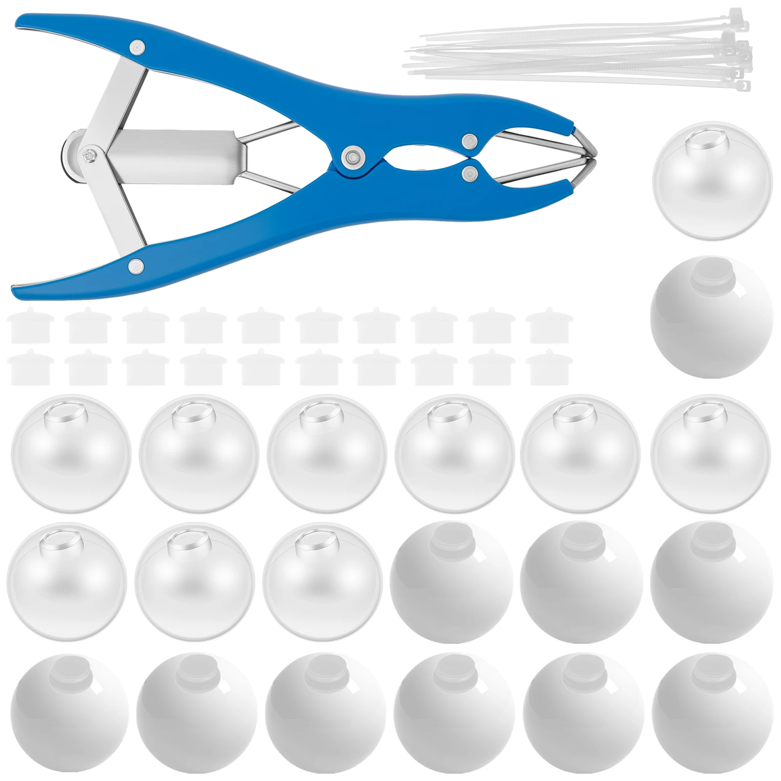 10/15/20 Stück DIY Blanko-Stressball-Set, Quetschbare Stressball-Bastelsets, Handgemachte Quetschbälle, Leere Squeeze-Bälle – Detail 2