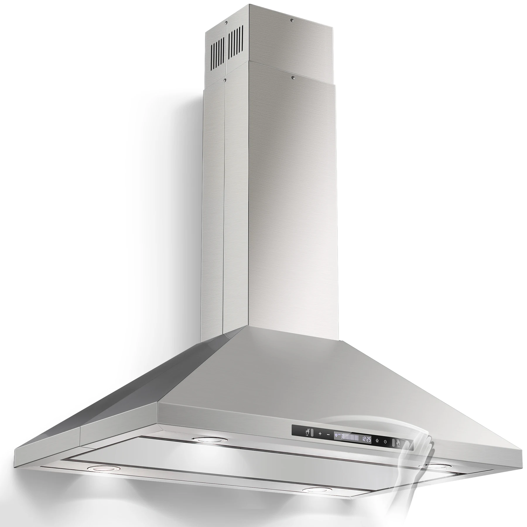 

Range Hood 36 Inch 700 CFM Ceiling Mount Kitchen Hood Vent with Gesture &Touch Control ,3 Speeds Fan,4 LED Lights,