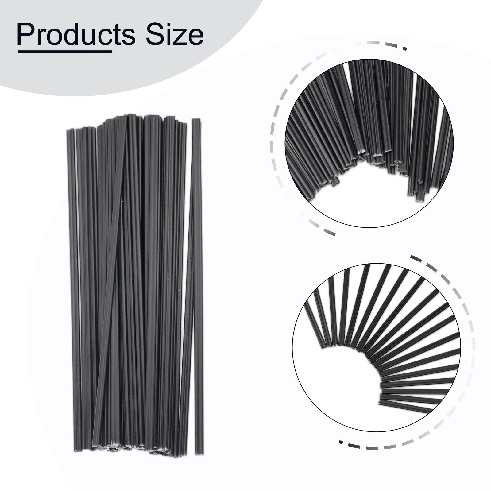 40pcs/set 200mm Plastic Welding Rods PP Rod For Welding Resistant Acid Plastic Welding Rods For Car Bumper Repair Welding Tool