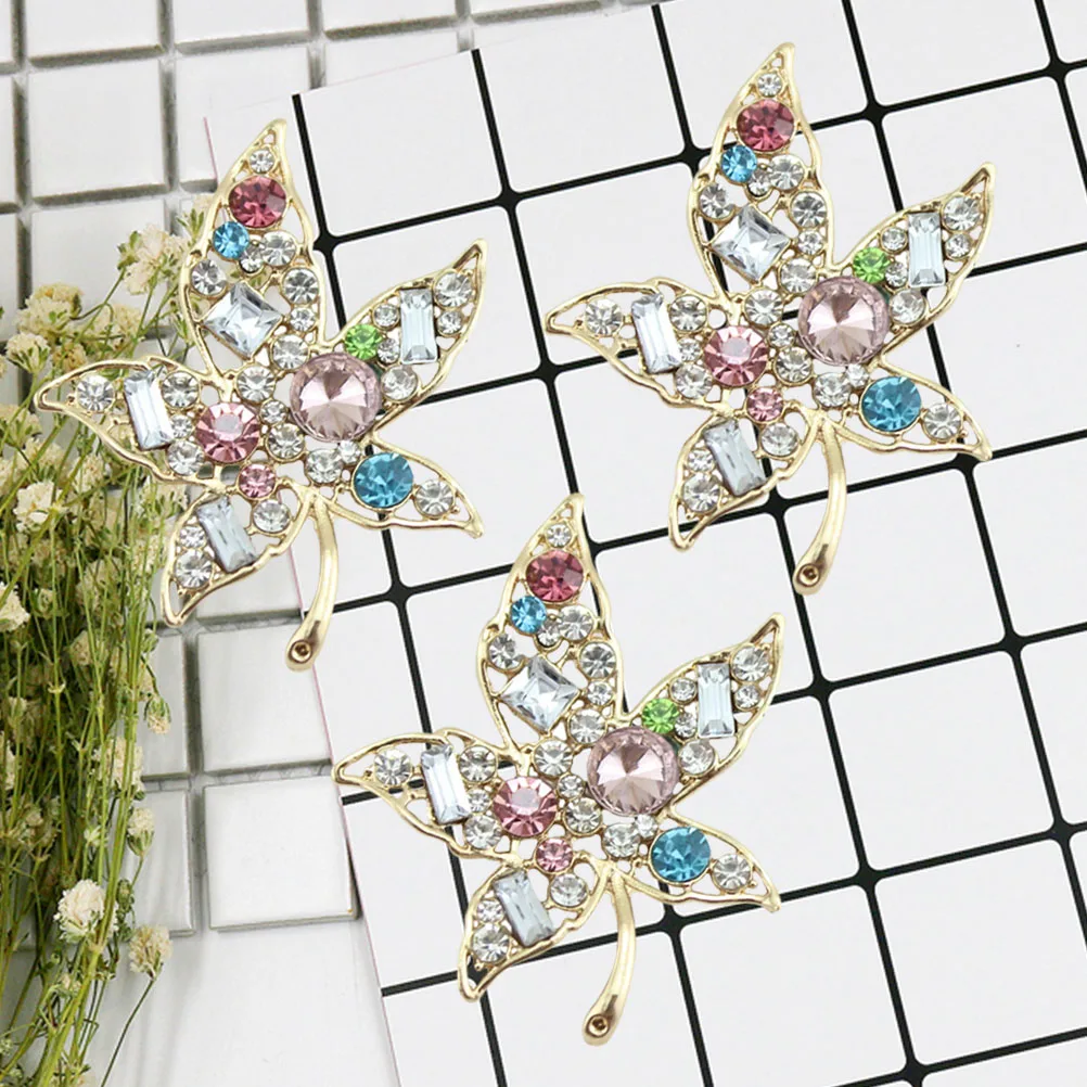 3 قطعة قذيفة الهاتف الحرفية حجر الراين مطعمة مابل ليف حساسة خفيفة الوزن ملحقات الهاتف المحمول هدية جذابة