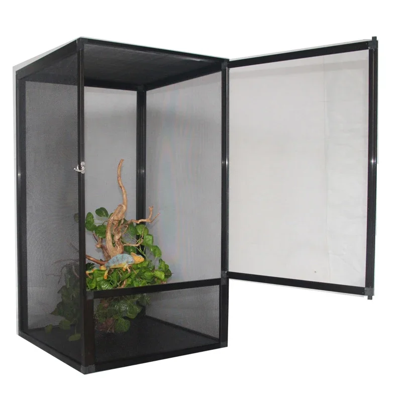 Black Color L Size Hot Selling Cheap Price Reptile And Pet Cage Terrarium For Lizard