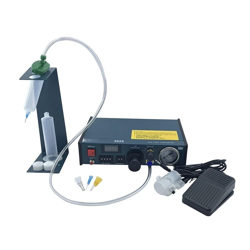 dispensing machine, fully automatic, quick-drying glue drop machine, glue machine, silicone glue filling machine