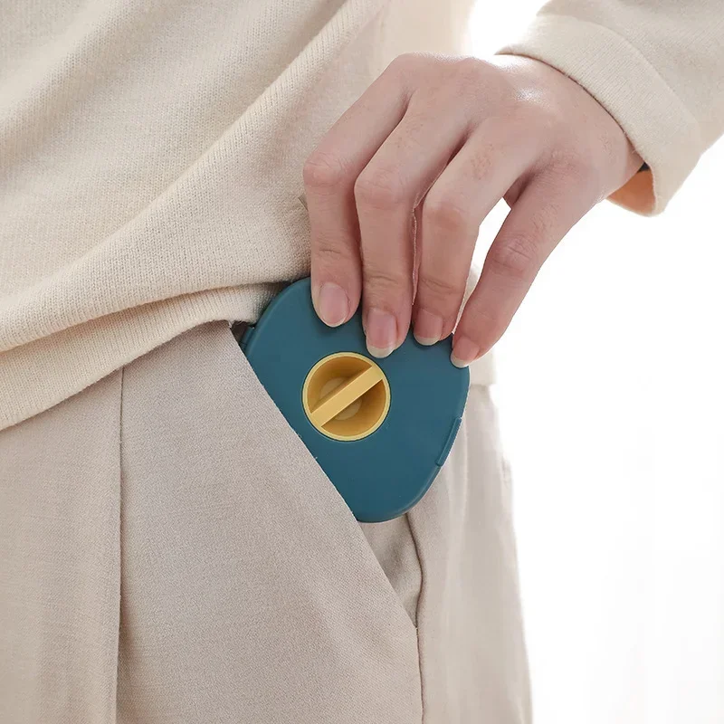 New 3 Colors Portable Round Rotatable Wire Organizer Cable Winder Box For Charging Data Line Data Cable organizer Storage Case