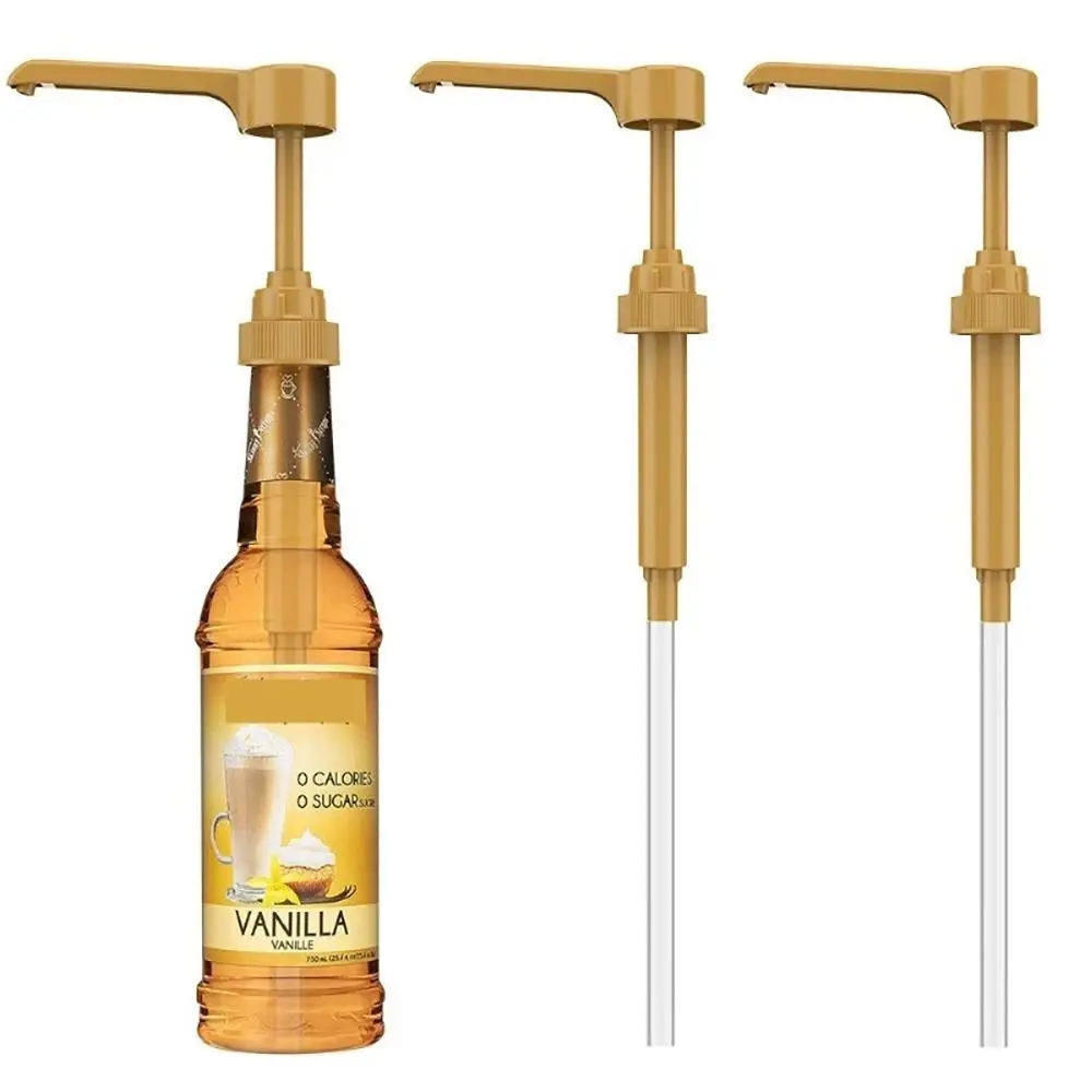 

Новый многофункциональный насос для кофейного сиропа, золотой пищевой пластиковый насос для бутылок, насос для сиропа для сиропа Торани