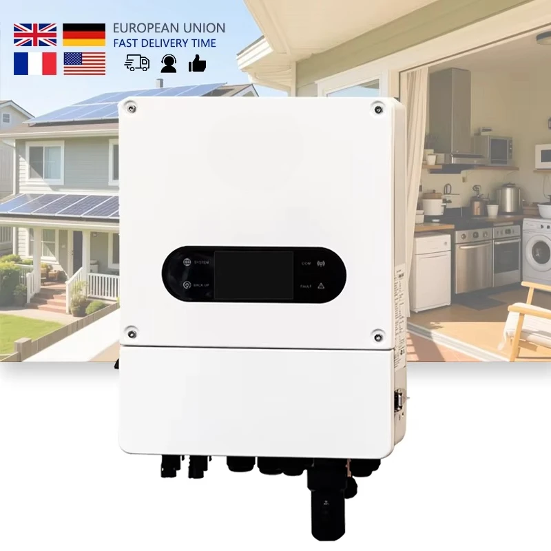 Lusen APP Control Hybrid Grid PV Inverter 3kW-6kW Single Phase for Home Solar System 100% Efficiency
