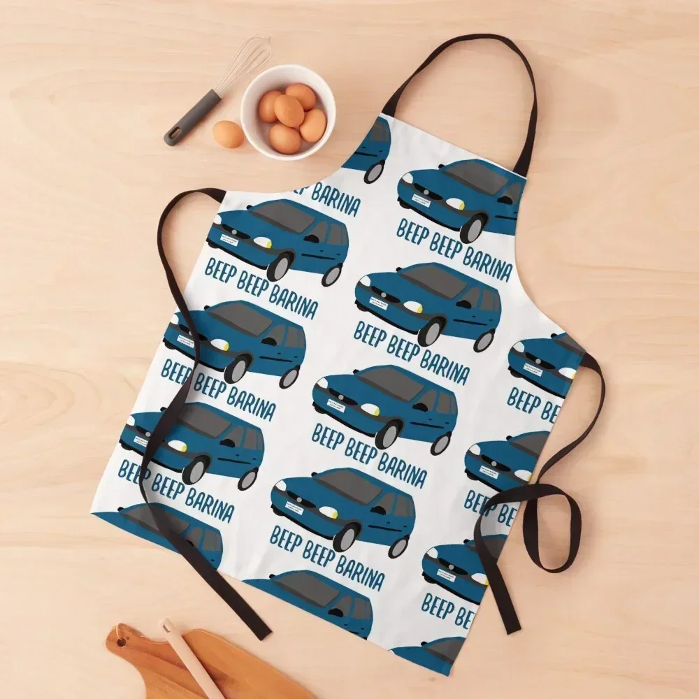 

Beep Beep Barina Apron Hairdresser kitchen gadgets women's work Kitchen Front Apron