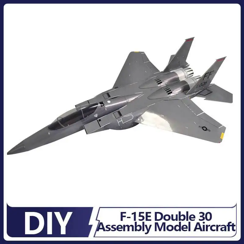 

Zhiyuan Weihang F-15e Dual 30 Edf Unassembled Foam Remote Control Fixed Wing Scale Aircraft Model Desktop Ornament For Hobbyists