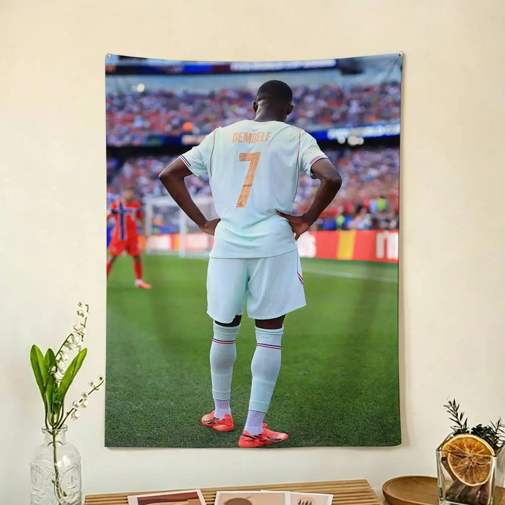 D-D-embele No.10 football Flags Wall Hanging Background Art Banner for Bedroom Home Outdoor Decor
