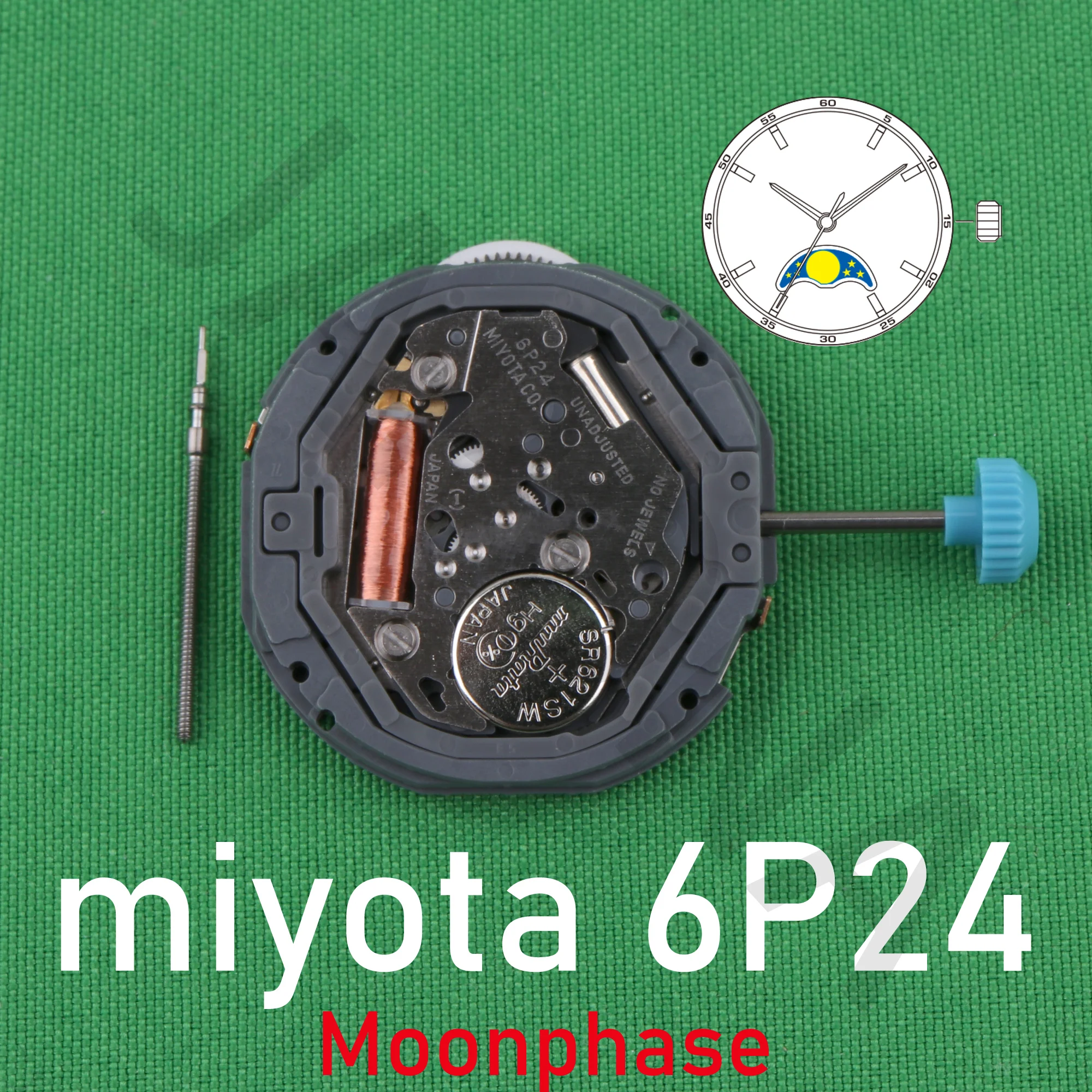 6P24 movement miyota 6P24 movement japan movement Moonphase movement