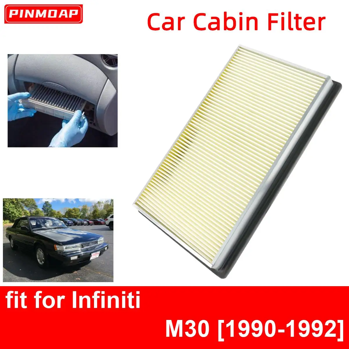 

Car Cabin Air Filter for Infiniti M30 1990-1992 Auto Filters Carbon Fiber CA4309 16546-0Z000 16546-70J10 16546-V0100