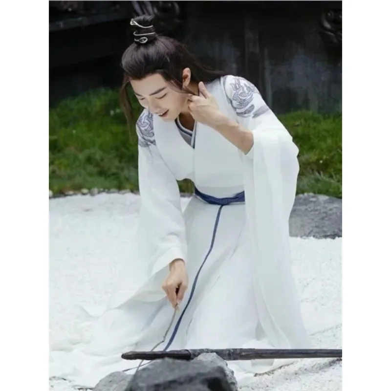 25COSMDZS Kostum Kuno Hanfu Wei Wuxian Lan Wangji Jiang Yanli Kehangatan COS Wenqing Kostum Pertunjukan Kostum Seni Bela Diri