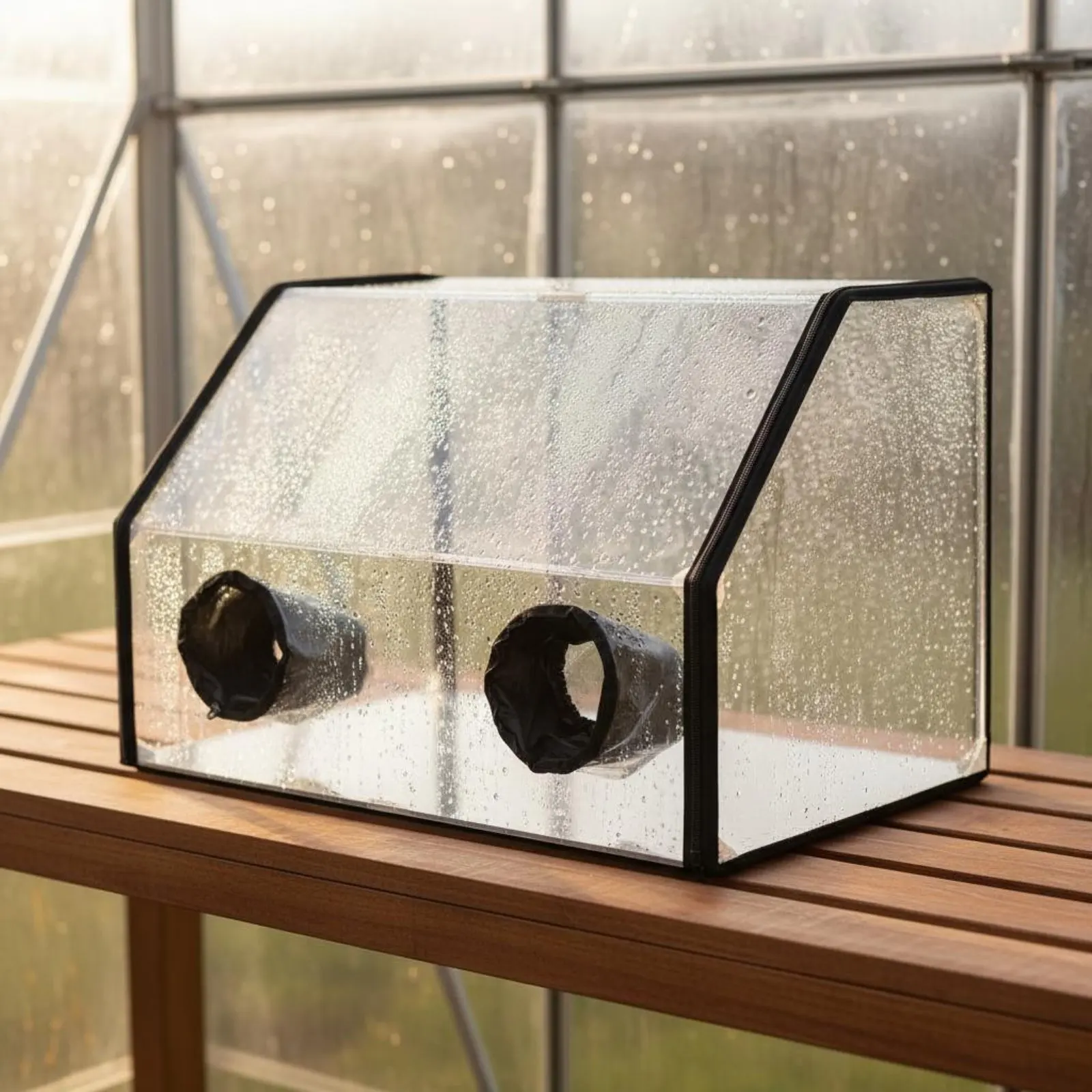 Boîte d'observation du mycélium, étanche et transparente, chambre de culture de champignons isolée pour salle de classe