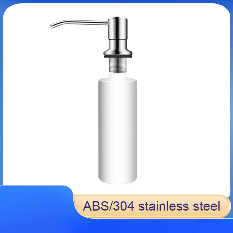 

Kitchen Sink Soap Dispenser for Washing Vegetables, Bowls, and Pots 304 Stainless Steel Detergent Pump Bottle