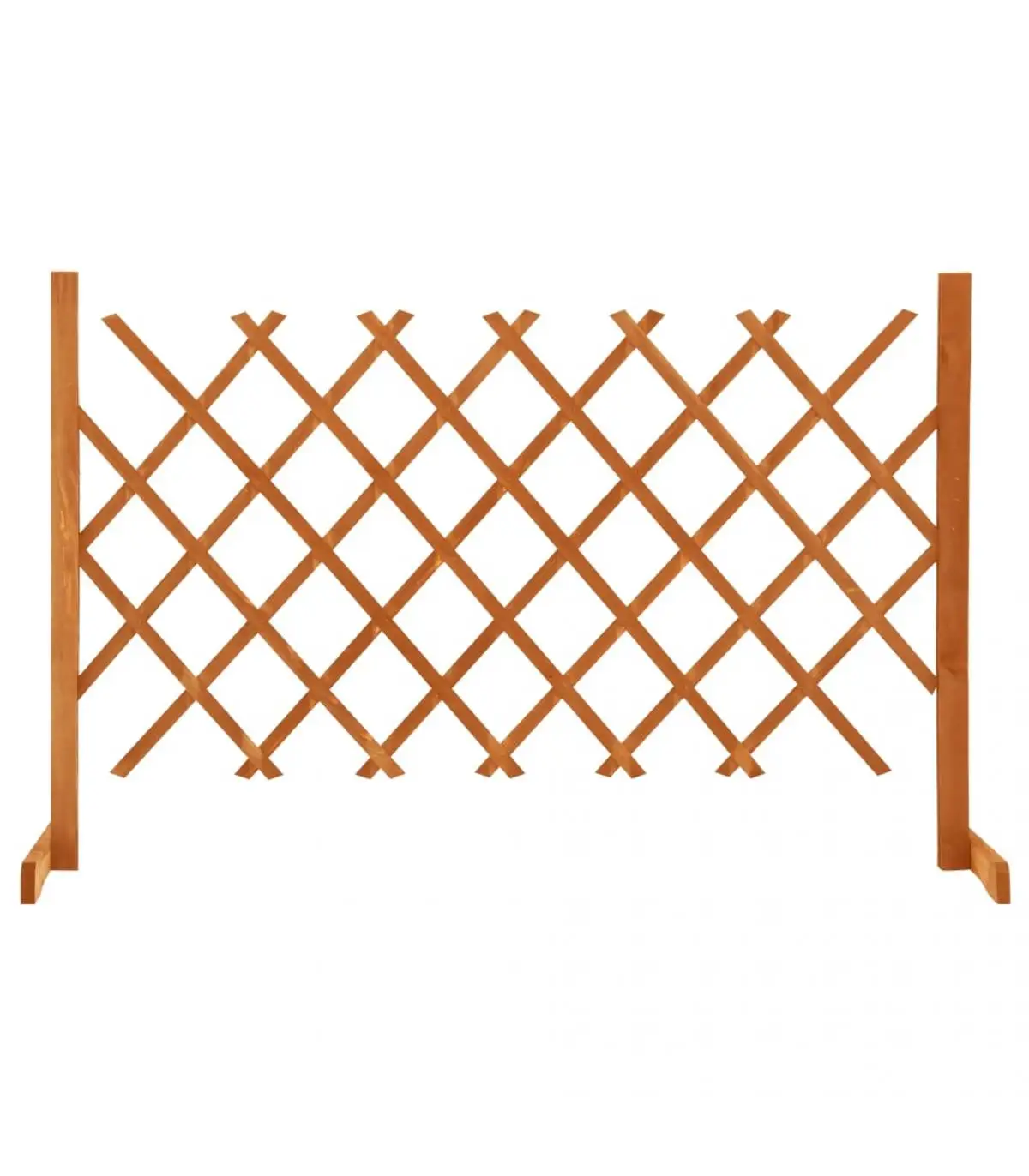 Fencing panels garden fence trellis solid wood fir orange 120x90 cm