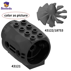 MOC Aircraft Engine 43121 Technical Parts Compatible with Legoeds Building Blocks Accessories 4x5x3 for 43122 18753 fit GDS-1339