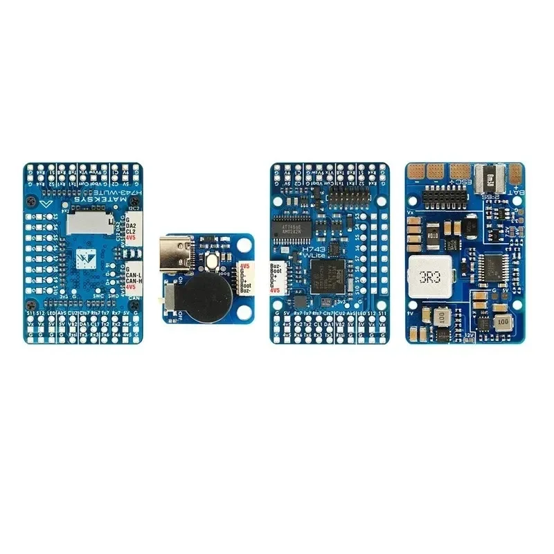 BaMas1pcs For MATEKSYS H743-WLITE Lite ArduPilot INAV 2-6S LIPO Flight Controller Φ2mm For RC FPV Multirotor Airplane Fixed-Wing 4