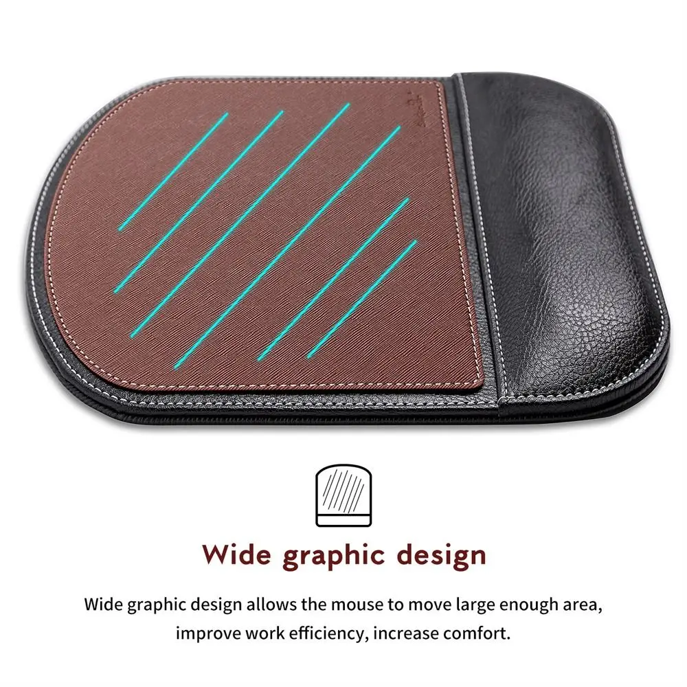 Ergonomic Comfortable Mice Mat Home Office Wrist Support Wrist Mouse Pad Leather Mouse Pad Keyboard Mat Mouse Pad