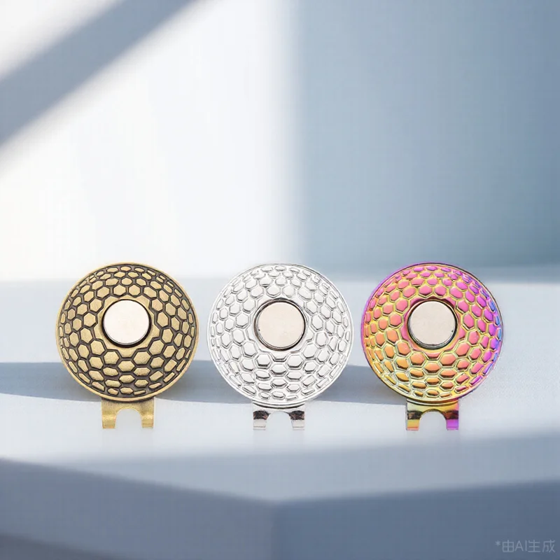 

3Pcs Portable Golfs Markers Decorative Hat Clips Smooth Polished Technology Golf Supplies Ball Marker Portable Golfs Marker