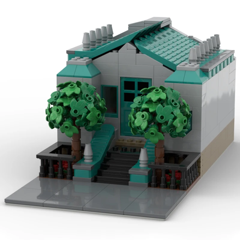 

496pcs MOC home of worship City Building Blocks Christmas Gift Inspiring Creative Birthday Gift for Young Builders Hands On