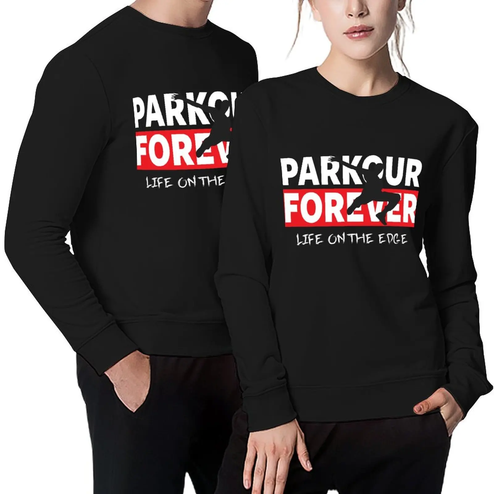 

PARKOUR - PARKOUR FOREVER - LIFE ON THE EDGE Pullover tracksuit graphic t shirts men men's clothes mens clothing new sweatshirts