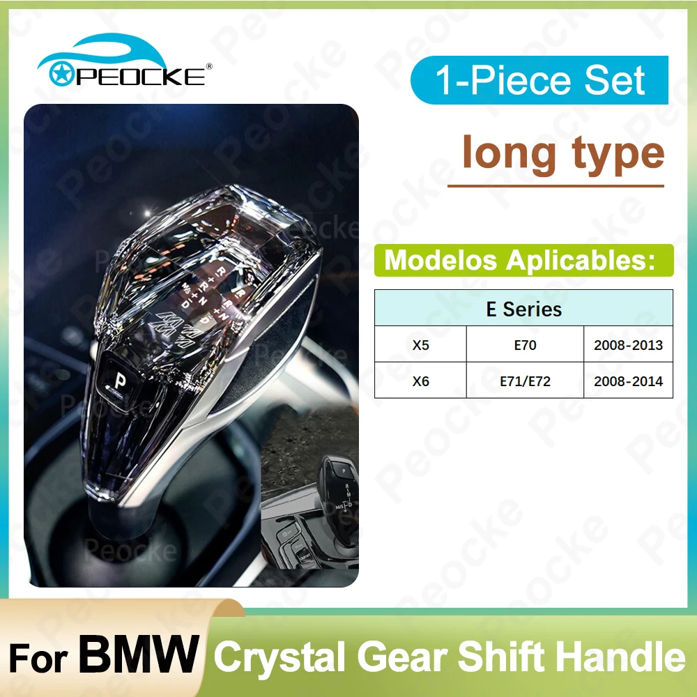 

1 Piece Set Crystal Gear Shift Knob For BMW X5 E70 X6 E71 2008-2014 Gearbox Lever Handle Car Interior Accessory Crystal Gear Rod