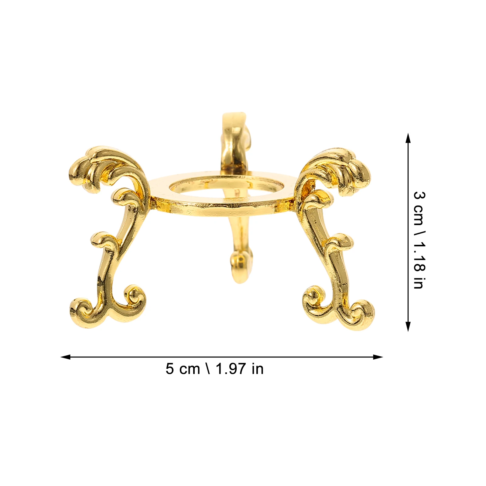 

2Pcs Crystal Balls Display Holder Practical Iron Material Home Decor Quartz Decoration Office Accessories