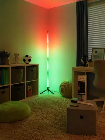 1pc LED RGB Mood Floor Lamp With Remote, Standing Light For Bedroom, Game Room And Home Party Decor