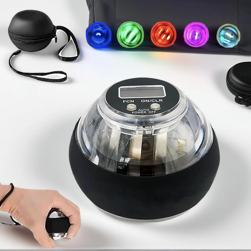 Powerball الساعد التمارين المعصم قوة الدوران الكرة قابل للتعديل المقاومة المضادة للانزلاق العضلات أجهزة لياقة بدنية جيروسكوب قوة الكرة #2