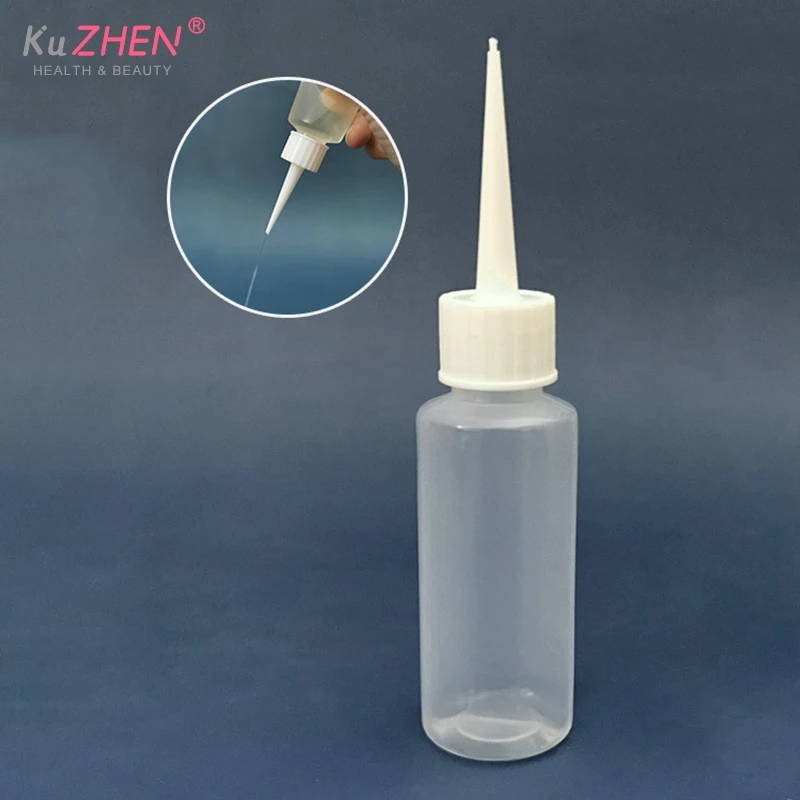 5PCS Clear Empty Glue Bottle With Needle DIY Craft Precision Tip Applicator Bottle Tip Mouth Bottle Glue Bottle Squeeze Bottle