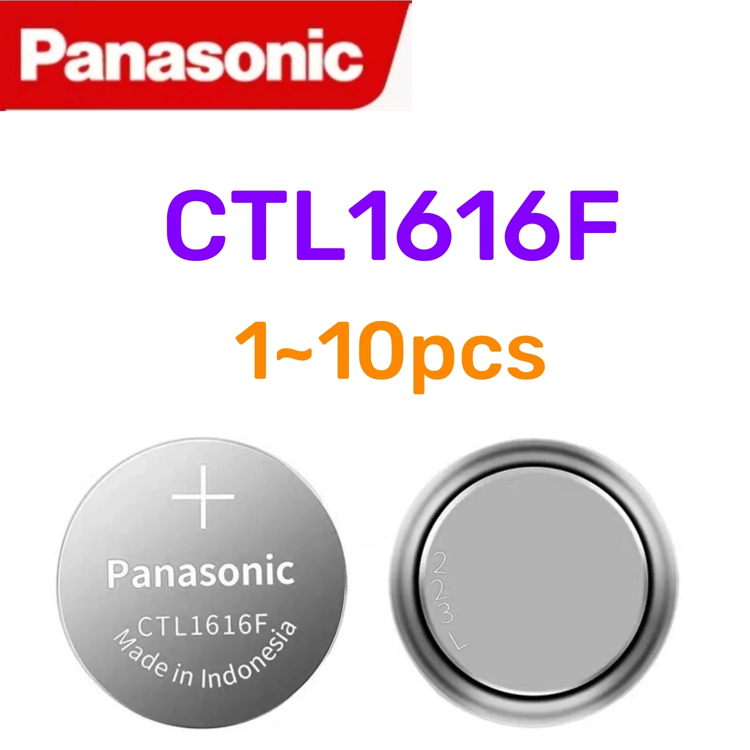 

100% новая оригинальная перезаряжаемая батарея CTL1616 Panasonic CTL1616F 1616 для солнечных часов