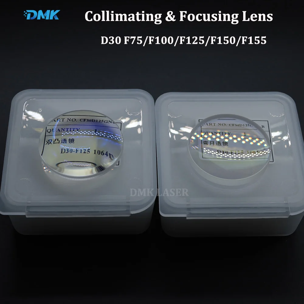 D30 F75/100/125/150/155mm Fiber Laser Collimating Lens fused sillica Fiber Focus Lens 1064nm Laser