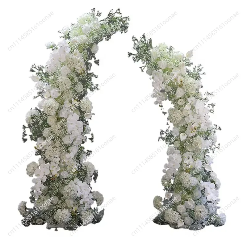 New wedding iron cross-border arch star flower stand ox horn door outdoor wedding arrangement arch wedding decoration