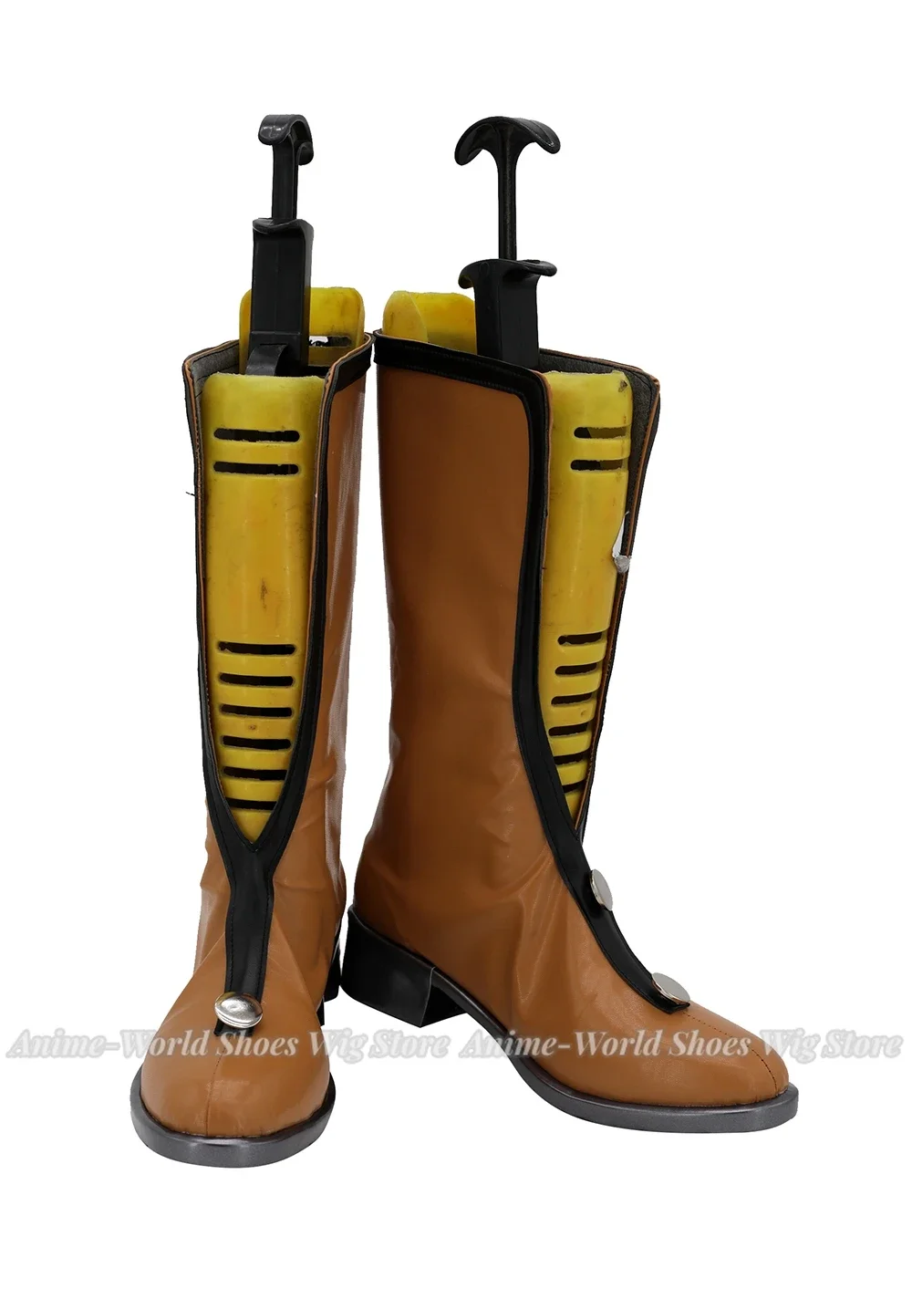 Jolyne Cujoh Cosplay Stiefel Braune Cosplay Schuhe Maßgeschneiderte lange Stiefel für Jungen und Mädchen