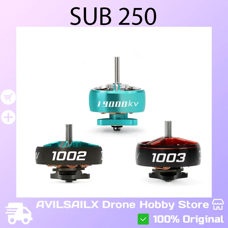 

Sub250 0803/1002/1003 High-Speed Brushless Motor - 19000KV/21000KV/10000KV/19000KV for FPV Drone