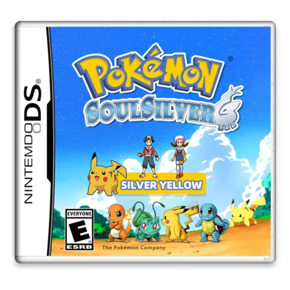 

Pokémon NDS US Version English Game Card Pokemon Silver Yellow New Game Card