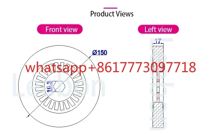 2 قطعة ملحقات آلة ربط الحواف عجلة تلميع 150 / 120 * عرافة 19 * 10 20 مم عجلة تلميع أدوات النجارة