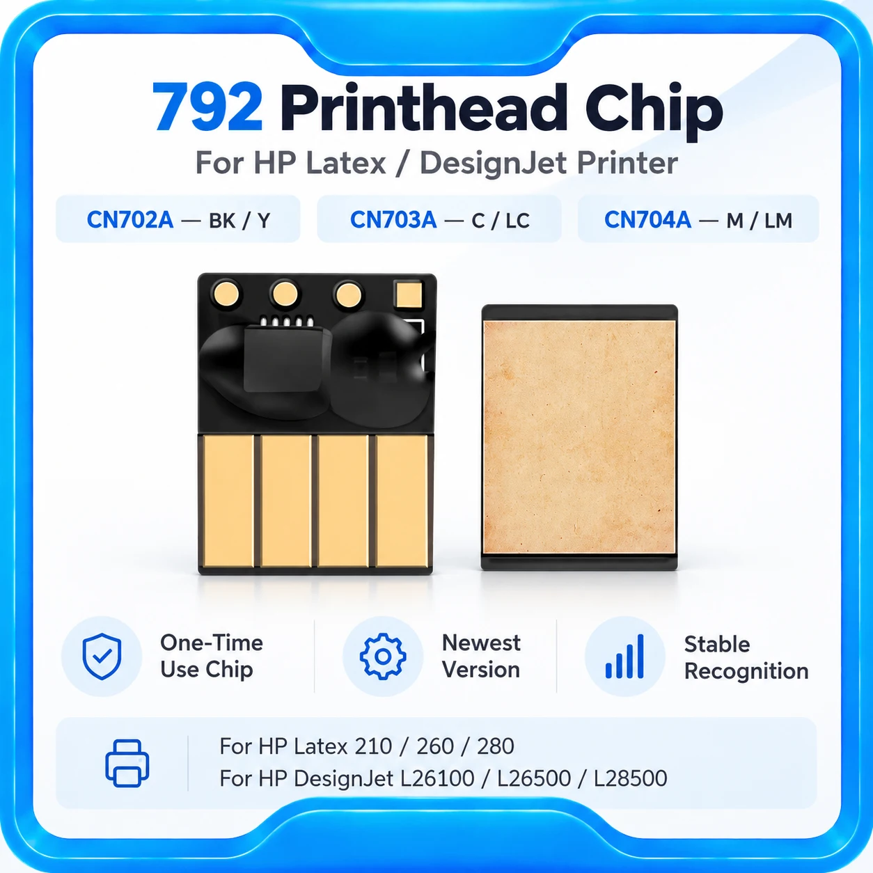 792 Printhead Chip for HP 792 Printhead CN702A CN703A for HP Latex 210 260 280 Designjet L26100 L26500 L28500 792 Print Head